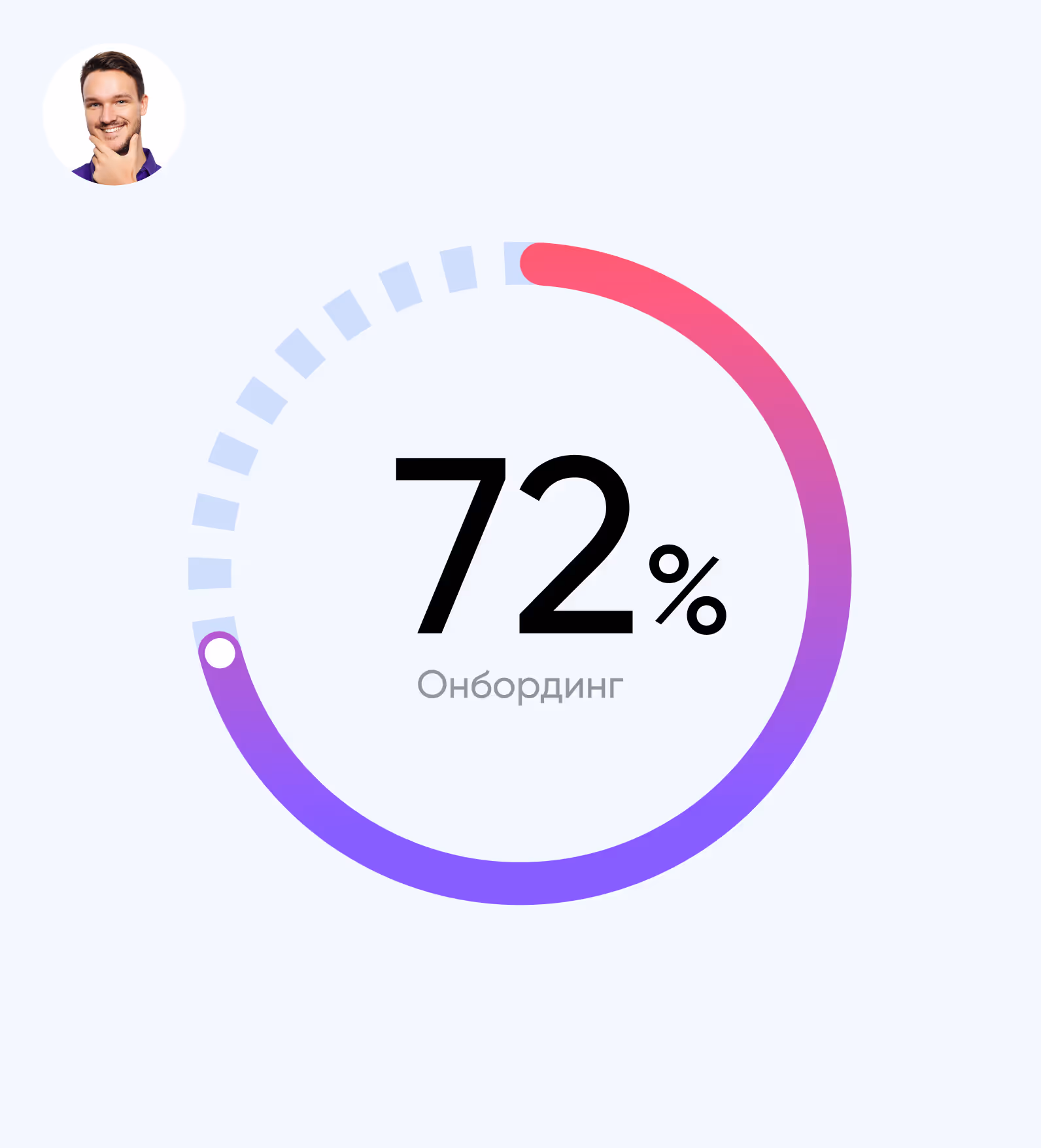 процесс завершен на 72%
